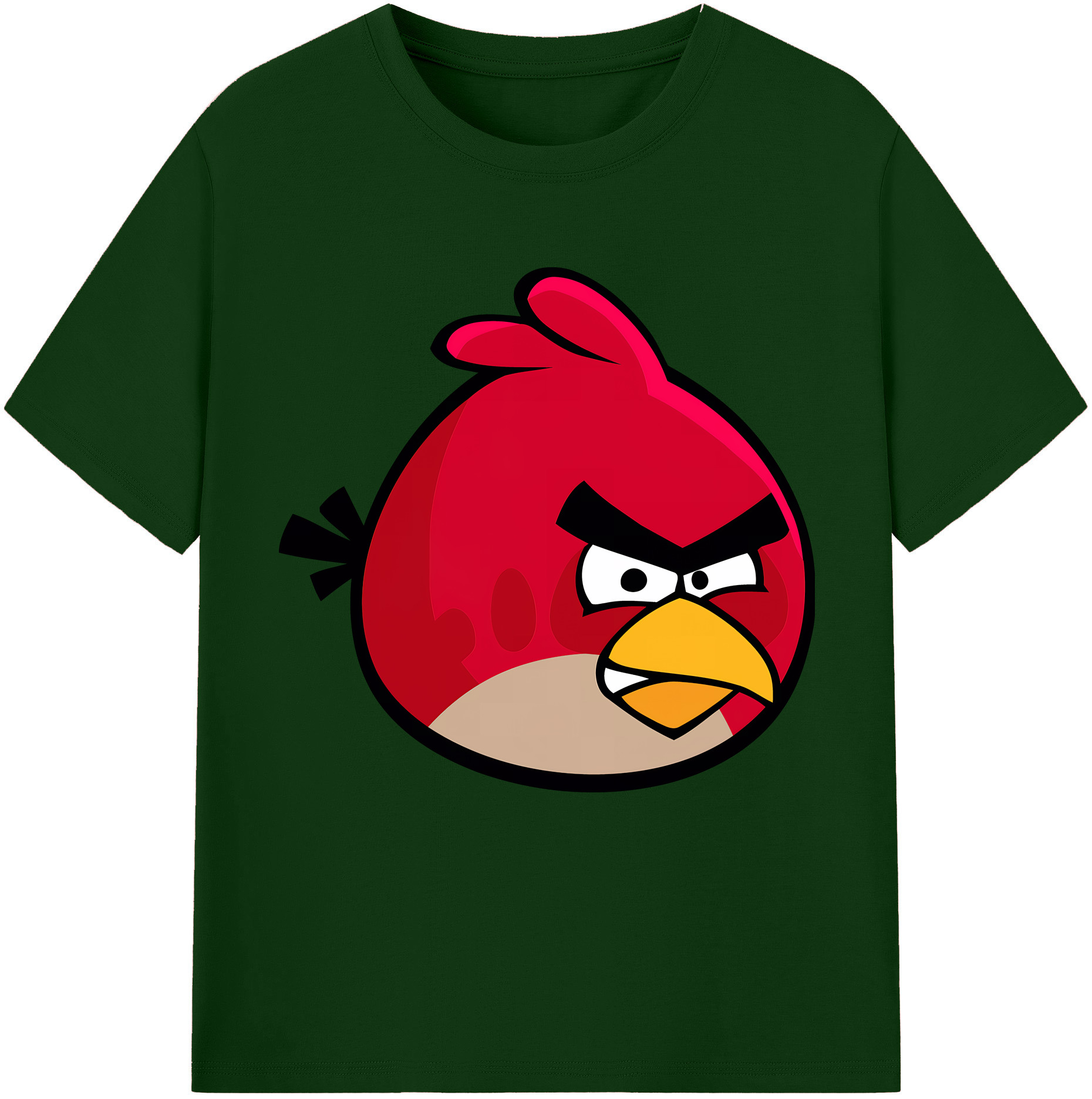 （画像用） Angry Birds アングリーバード 綿100％半袖Tシャツ（フロントプリント）